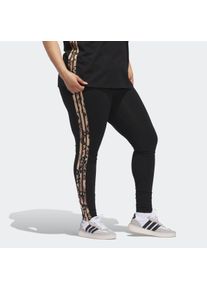 Damen Trainingstights "W IN AOP LEG", schwarz, sportlich, Gr. 2X, adidas Sportswear, Obermaterial: 90% Baumwolle, 10% Elasthan, Hosen