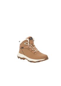 Jack Wolfskin Damen Outdoorwinterstiefel "EVERQUEST TEXAPORE MID W", Gr. 37, beige, Leder, Textil, sportlich, Schuhe, Winterboots, Snowboots,