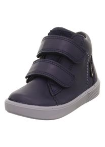 Superfit Kinder Lauflernschuh "SUPIES WMS: mittel", Gr. 27, blau, Nappaleder, Textil, unifarben, casual, Schuhe, Barfußschuh mit zwei