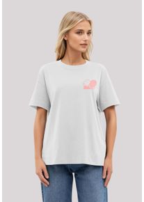 F4NT4STIC Damen T-Shirt "Smiley Originals Rave Streetwear Orange", weiß, casual, Gr. L, Obermaterial: 100% Baumwolle, Shirts, Premium Qualität