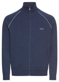 BOSS Herren Sweatjacke "Mix&Match Jacket Z", Gr. 5XL, blau, Sweatware, Obermaterial: 95% Baumwolle, 5% Elasthan, casual, Sweatjacken, mit