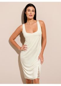 Damen Unterkleid "Unterkleid", Gr. 40, beige, 70% Viskose, 30% Polyester, unifarben, Kleider