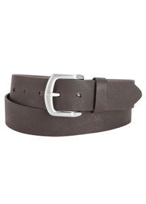 Bernd Götz BERND GÖTZ Damen Ledergürtel, braun, casual,modisch, Gr. 135, unifarben, Leder, Gürtel, mit silberfarbener Schließe
