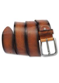 Bernd Götz BERND GÖTZ Damen Ledergürtel, braun, casual,modisch, Gr. 90, unifarben, Leder, Gürtel, mit Airbrush-Kanten