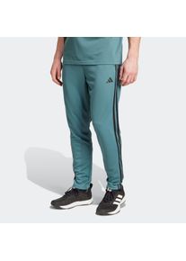 Herren Sporthose "TRAIN ESSENTIALS 3STREIFEN"preloved teal, schwarz, sportlich, Gr. M, adidas Performance, Obermaterial: 100% Polyester, Hosen,