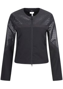 Damen Kurzjacke, schwarz, modisch, Gr. 38, Sportalm KITZBÜHEL, unifarben, clean, Web, Obermaterial: 67% Polyester, 29% Viskose, 4% Elasthan, Jacken,