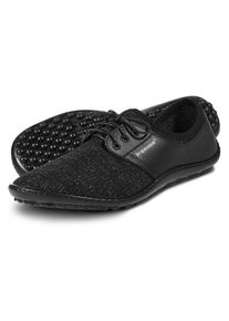 Leguano Damen Barfußschuh "Juno", Gr. 40, schwarz, Textil, Lederimitat, meliert, sportlich, Schuhe, Slipper, Schlupfschuh, Bequemschuh, komfortable