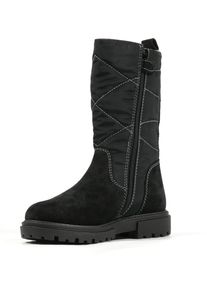 Richter Kinder Winterstiefelette "Klara WMS: Mittel", Gr. 38, schwarz, Veloursleder, Textil, casual, Schuhe, Stiefel, Winterstiefel mit