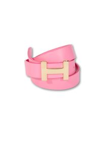 Silbergift Damen Koppelgürtel, pink, casual,elegant,feminin,klassisch,festlich,modisch, Gr. 80, unifarben, Rindsleder, Gürtel, mit grafischer Schließe