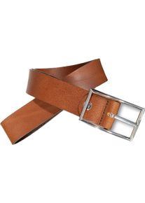Silbergift Damen Ledergürtel, braun, klassisch,casual, Gr. 95, unifarben, Rindsleder, Gürtel, mit silberfarbener Schließe