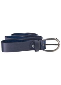 Silbergift Damen Ledergürtel, blau, casual,klassisch, Gr. 95, unifarben, Rindsleder, Gürtel, mit silberfarbener Schließe