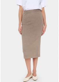 Saint Tropez Damen Strickrock "MilaSZ Skirt", braun, modisch, Gr. XS, meliert, Strick, Obermaterial: 80% Viskose, 20% Polyacryl, Röcke