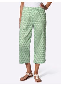 Classic Basics Damen 7/8-Hose, bunt, Gr. 38, gemustert, mehrfarbig, 100% Polyester, Hosen