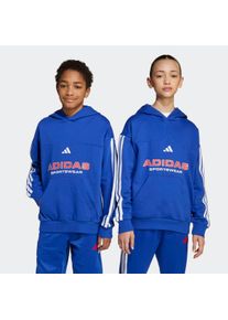 Kinder Kapuzensweatshirt "J TIRO FL HDD", blau, sportlich, Gr. 164, adidas Sportswear, Obermaterial: 70% Baumwolle, 30% Polyester, Sweatshirts