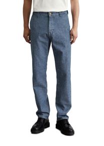 Marc O'Polo MARC O'POLO Herren Straight-Jeans "aus elastischem Bio-Baumwoll-Hanf-Mix"stretch mid blau wash, casual, Gr. 34, unifarben, Obermaterial: 88%