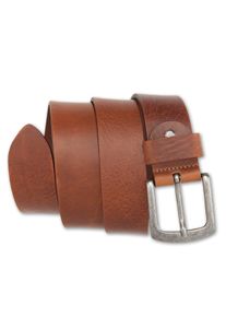 Bernd Götz BERND GÖTZ Damen Ledergürtel, braun, casual,modisch, Gr. 115, unifarben, Leder, Gürtel, mit silberfarbener Schließe