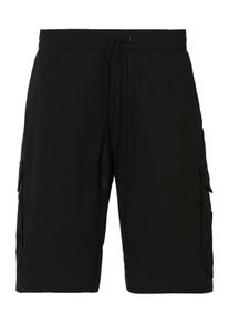 BOSS Green Herren Shorts "S Urbanex-Cargo", schwarz, casual, Gr. 54, unifarben, Web, Obermaterial: 100% Elastomultiester, Hosen, mit Cargotaschen