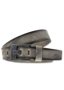 Bernd Götz BERND GÖTZ Damen Ledergürtel, grau, casual,modisch, Gr. 110, unifarben, Leder, Gürtel, mit markanter Designschließe