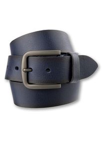 Bernd Götz BERND GÖTZ Damen Ledergürtel, blau, casual,modisch,klassisch, Gr. 110, unifarben, Leder, Gürtel, mit dunkler Schließe