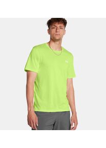 Under Armour Herren T-Shirt "UA LAUNCH SHORTSLEEVE", grün, sportlich, Gr. XL, Single Jersey, Obermaterial: 67% Baumwolle, 33% Polyester, Shirts