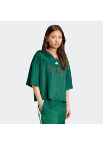 Damen T-Shirt "W TIRO GC BF T"dunkelgrün, collegiate burgundy, weiß, sportlich, Gr. XL, adidas Sportswear, Obermaterial: 100% Polyester, Shirts