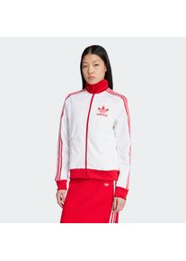 Damen Trainingsjacke "CLASSIC TT", rot, sportlich, Gr. XXL, adidas originals, Obermaterial: 52% Baumwolle, 48% Polyester, Jacken
