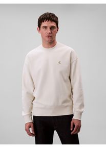 Herren Sweatshirt "PRMM TRRY MNGRM CN S", grau, casual, Gr. L, Calvin Klein Jeans, unifarben, Sweatware, Obermaterial: 86% Baumwolle, 14% Polyester,