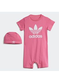 Kinder Overall "GIFT SET", pink, sportlich, Gr. 62, adidas originals, Obermaterial: 100% Baumwolle, Overalls