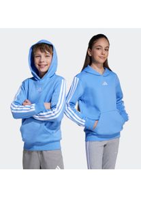 Kinder Kapuzensweatshirt "J 3S FL HD 225", blau, sportlich, Gr. 176, adidas Sportswear, Obermaterial: 71% Baumwolle, 29% Polyester, Sweatshirts