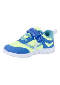 Richter Kinder Sneaker "Wallaby WMS: Mittel", Gr. 30lago, neongre, peac, Textil, Lederimitat, kontrastfarbene Details, sportlich, Schuhe, Klettschuh