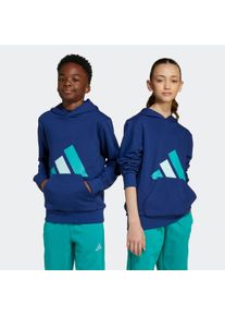 Kinder Kapuzensweatshirt "J BL FT HD 280"dunkelblau, pure teal, halo mint, sportlich, Gr. 164, adidas Sportswear, Obermaterial: 55% Baumwolle, 36%