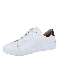 Richter Kinder Sneaker "1893 WMS: mittel", Gr. 36, weiß, Leder, sportlich, Schuhe, Schnürschuh im cleanen Look, Größenschablone zum Download