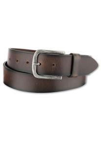 Bernd Götz BERND GÖTZ Damen Ledergürtel, braun, casual,modisch, Gr. 100, unifarben, Leder, Gürtel, mit silberfarbener Schließe