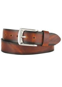 Bernd Götz BERND GÖTZ Damen Ledergürtel, braun, casual,Basic,modisch, Gr. 100, unifarben, geprägt, Leder, Gürtel, mit Airbrushkante