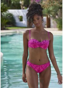 JETTE Damen Bikini-Hose "Floretta", lila, Gr. 34, bedruckt, Recycling-Polyamid, Badehosen, in Ton in Ton-Harmonie