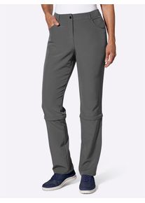 Classic Basics Damen Funktionshose, grau, Gr. 19, unifarben, 92% Polyester, 8% Elasthan, Hosen