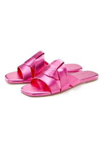 Lascana Damen Pantolette "Mule, Sommerschuh, offener Schuh, Sandale", Gr. 42, pink, Obermaterial: 100% Lederimitat. Futter: 100% Lederimitat.