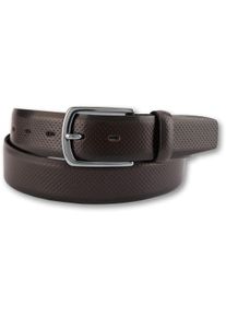 Bernd Götz BERND GÖTZ Damen Ledergürtel, braun, casual, Gr. 115, Ausstanzungen, unifarben mit Farbeinsatz, Leder, Gürtel, mit Punktprägung