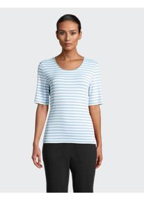 Joy Sportswear Damen T-Shirt "ALLISON", blau, sportlich, Gr. 36, Single Jersey, Obermaterial: 95% Polyamid, 5% Elasthan, Shirts