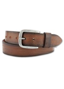 Bernd Götz BERND GÖTZ Damen Ledergürtel, braun, casual,modisch, Gr. 100, unifarben, Leder, Gürtel, mit silberfarbener Schließe