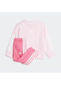 Kinder Trainingsanzug "I 3S FT JOG 240", pink, sportlich, Gr. 80, adidas Sportswear, Obermaterial: 70% Baumwolle, 30% Polyester, Sportanzüge