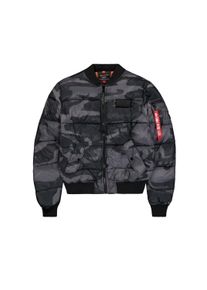 Herren Bomberjacke "Alpha Industries Men - Bomber Jackets MA-1 Puffer Bomber Camo", schwarz, Gr. XXL, Alpha Industries, Obermaterial: 100% Polyester,