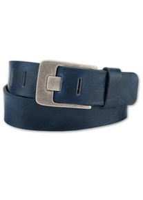 Bernd Götz BERND GÖTZ Damen Ledergürtel, blau, casual,modisch, Gr. 80, unifarben, Rindsleder, Gürtel, mit Farbeffekt