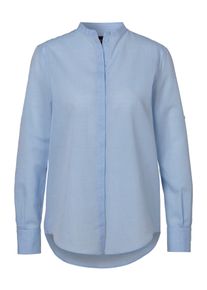 BOSS Orange Damen Klassische Bluse "Befelize Premium Damenmode", blau, casual, Gr. 34, unifarben, Web, Obermaterial: 60% Baumwolle, 40% Lyocell,