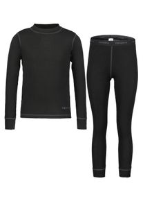 Icepeak Kinder Shirt & Hose "Icepeak IVESDALE JR", schwarz, sportlich, Gr. 164, Jersey, Obermaterial: 100% Polyester, KOB Set-Artikel