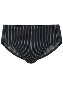Calida Herren Slip "Cotton Code", Gr. M, schwarz, Single Jersey, Obermaterial: 95% Baumwolle, 5% Elasthan, gestreift, Unterhosen, mit Basic-Schnitt