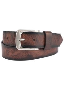 Bernd Götz BERND GÖTZ Damen Ledergürtel, rot, casual,Basic,modisch, Gr. 80, unifarben, geprägt, Leder, Gürtel, mit Airbrushkante