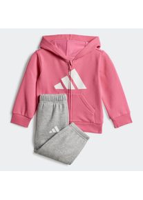 Kinder Trainingsanzug "I BL FL FZ TS", pink, sportlich, Gr. 62, adidas Sportswear, Obermaterial: 70% Baumwolle, 30% Polyester, Sportanzüge
