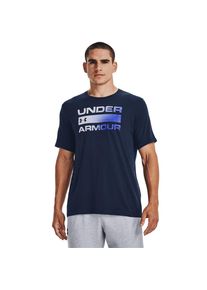 Under Armour Herren T-Shirt "UA TEAM ISSUE WORDMARK SS", blau, sportlich, Gr. XL, Obermaterial: 60% Baumwolle, 40% Polyester, Shirts