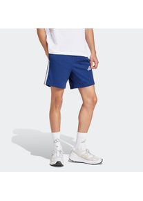 Herren Shorts "M 3S SJ 7 SHO", blau, sportlich, Gr. L, adidas Sportswear, Obermaterial: 74% Baumwolle, 26% Polyester, Hosen, drei Streifen